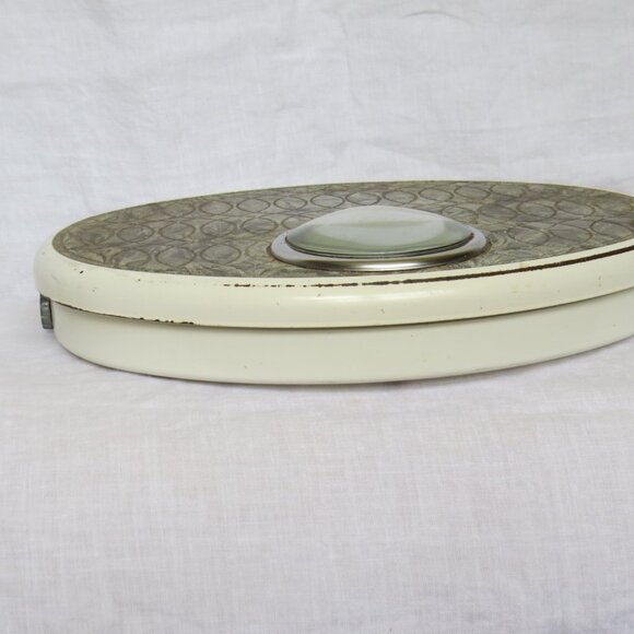 Vintage BORG Bathroom Scale MCM Retro Decor Works 1950's-60's Glass Bubble Dial - Picture 6 of 13